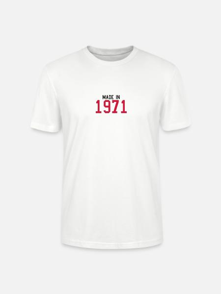 1971 - Stanley/Stella CRAFTER Unisex Organic T-Shirt - white