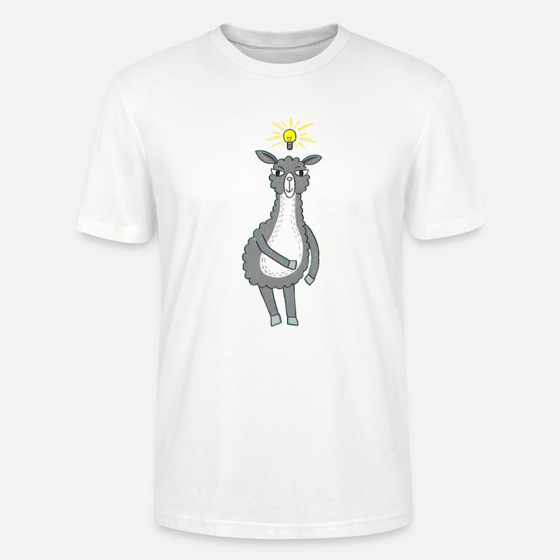 Lama hat eine Idee - Stanley/Stella Unisex Bio-T-Shirt CRAFTER - Weiß