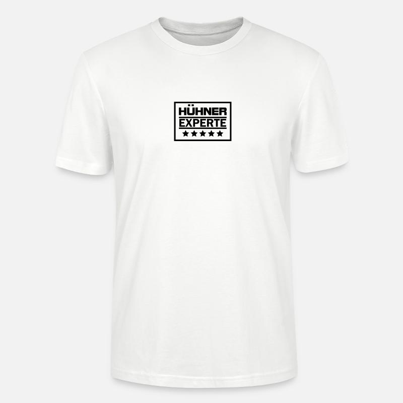 hühner experte - Stanley/Stella Unisex Bio-T-Shirt CRAFTER - Weiß