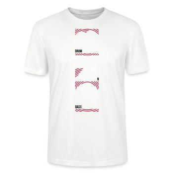 Drum n Bass négativement - T-shirt bio CRAFTER Stanley Stella Unisexe - blanc - Devant - Alina (178cm) & Michal (187cm)