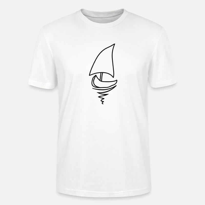 schiff_1c - Stanley/Stella Unisex Bio-T-Shirt CRAFTER - Weiß