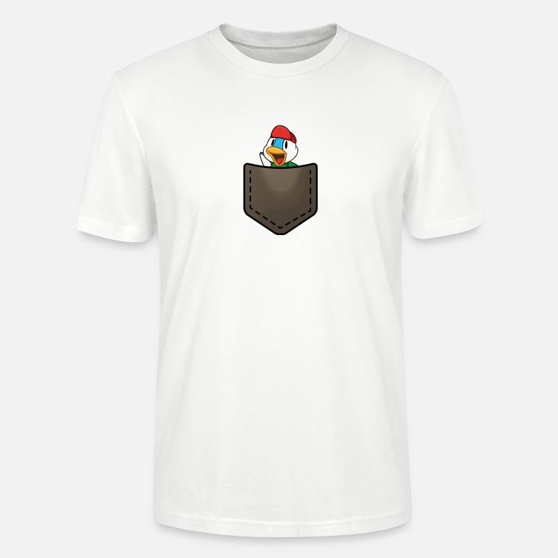 Duck in a pocket - Stanley/Stella Unisex Bio-T-Shirt CRAFTER - Weiß