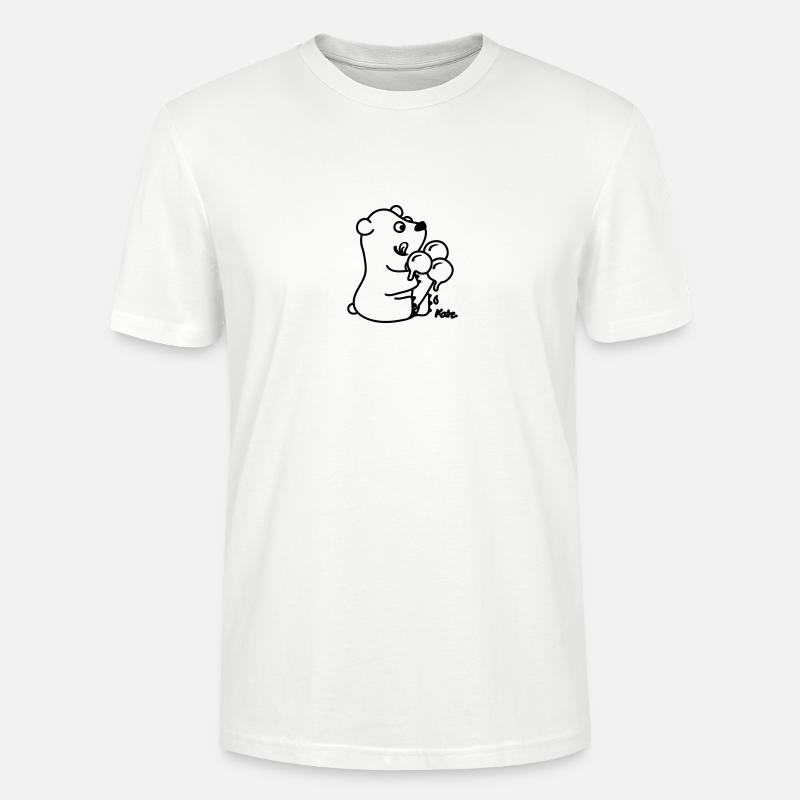 Eisbär - T-shirt bio CRAFTER Stanley Stella Unisexe - blanc