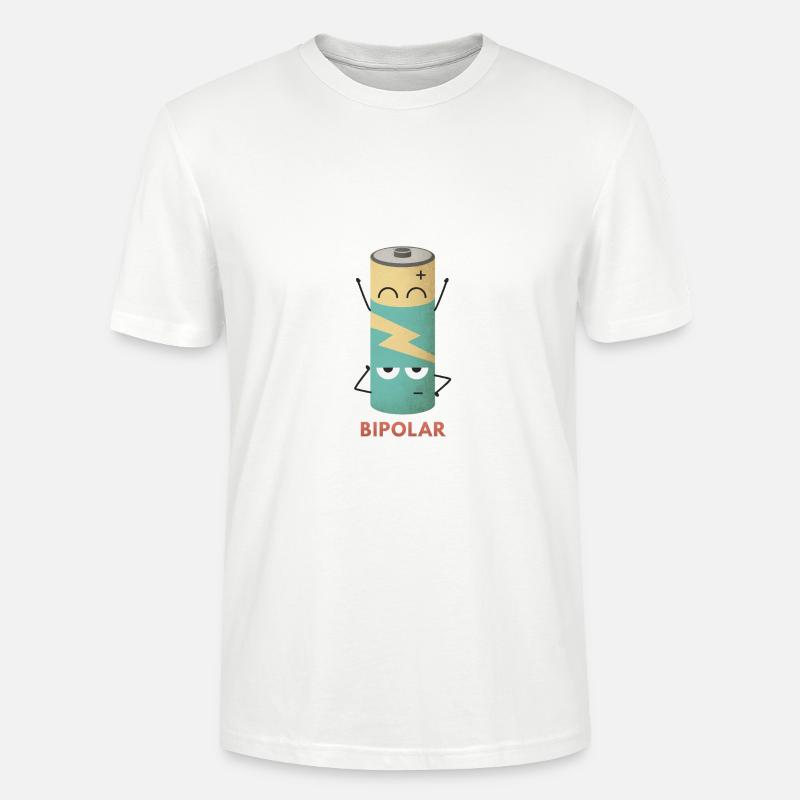 Bipolar Batterie - Stanley/Stella Unisex Bio-T-Shirt CRAFTER - Weiß
