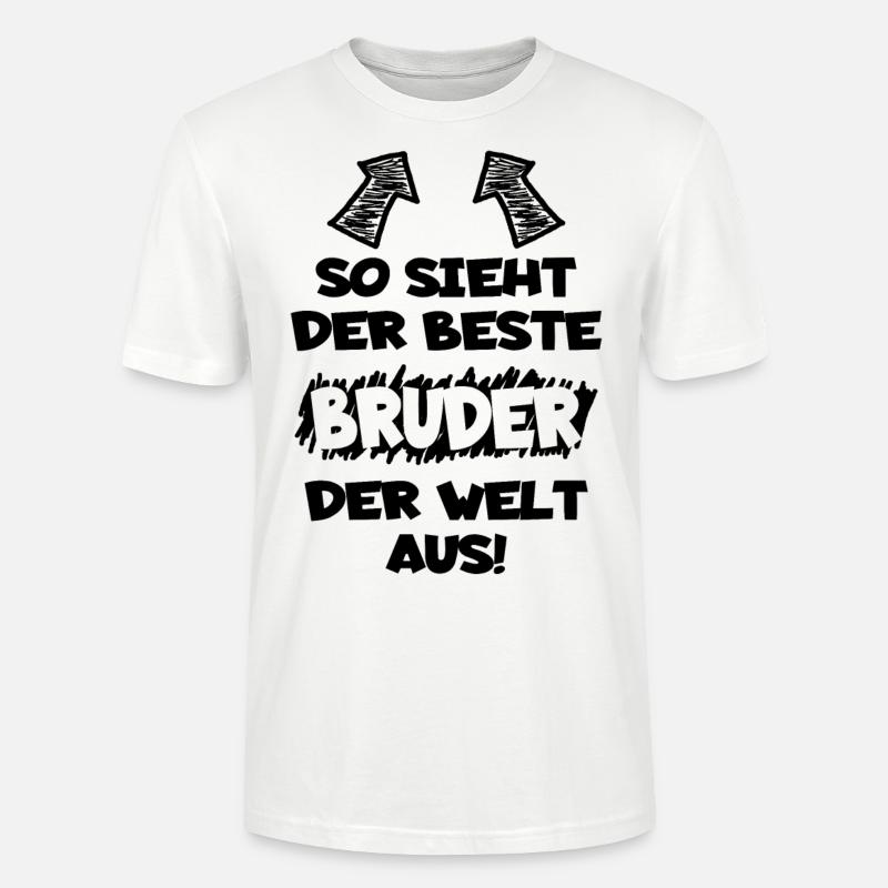 Bester Bruder - Stanley/Stella Unisex Bio-T-Shirt CRAFTER - Weiß