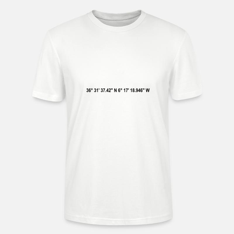 Coordonnées de Cadix - T-shirt bio CRAFTER Stanley Stella Unisexe - blanc