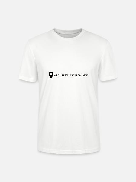 Coordonnées de Mayence - T-shirt bio CRAFTER Stanley Stella Unisexe - blanc
