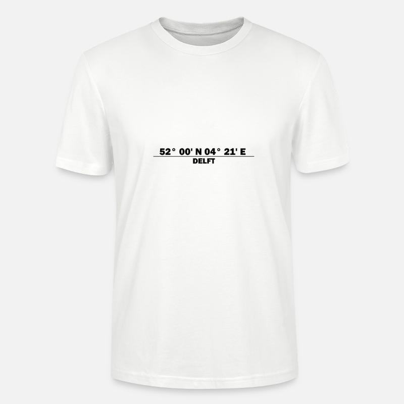 Delft coordinates - Stanley/Stella CRAFTER Unisex Organic T-Shirt - white