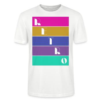 Retro - Stanley/Stella CRAFTER Unisex Organic T-Shirt - white - Front - Alina (178cm) & Michal (187cm)