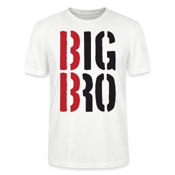 Big Bro - Stanley/Stella Unisex Bio-T-Shirt CRAFTER - Weiß - Vorne - Alina (178cm) & Michal (187cm)
