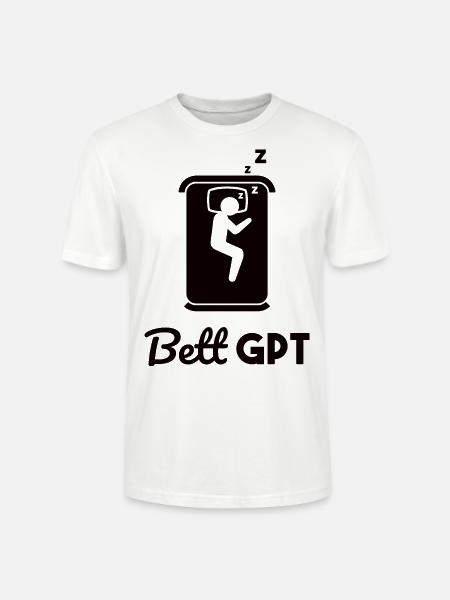 Bett GPT KI Geschenk - Stanley/Stella Unisex Bio-T-Shirt CRAFTER - Weiß