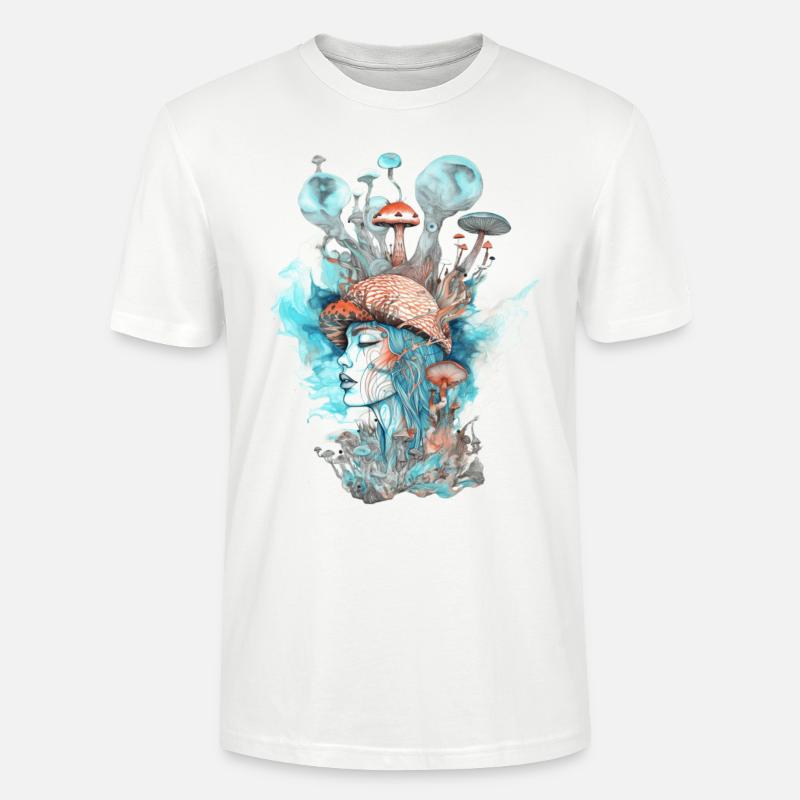 Trippy Schamane - Stanley/Stella Unisex Bio-T-Shirt CRAFTER - Weiß