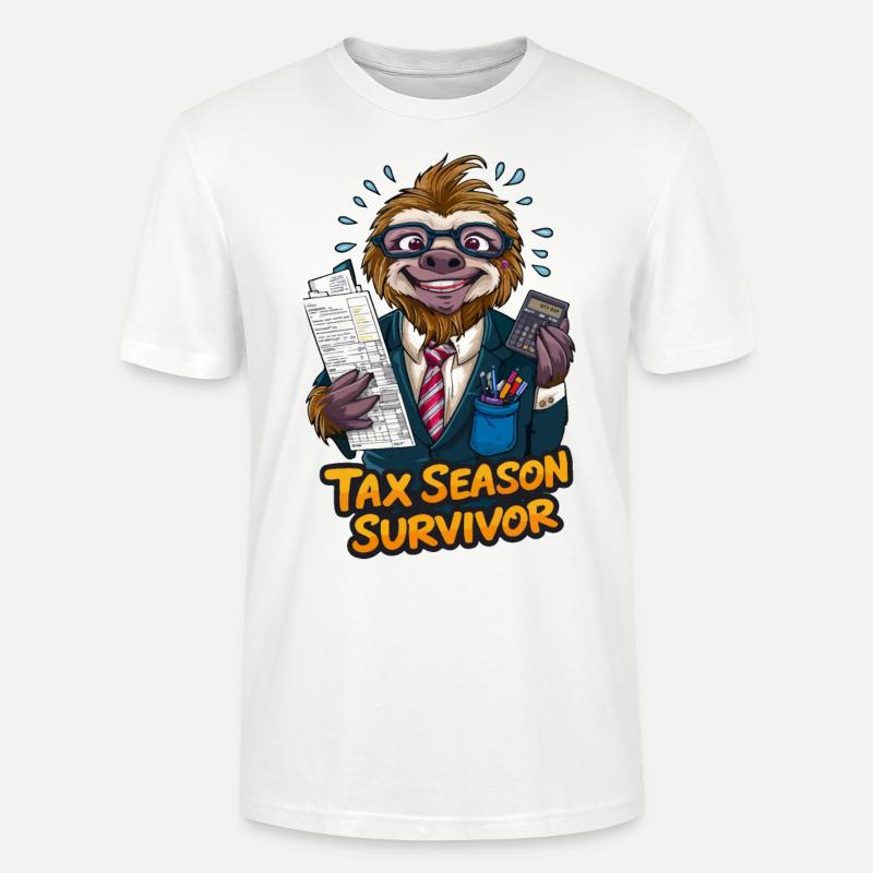 Steuersaison Überlebender - Stanley/Stella Unisex Bio-T-Shirt CRAFTER - Weiß
