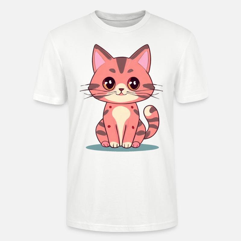 Kawaii Katze - Stanley/Stella Unisex Bio-T-Shirt CRAFTER - Weiß