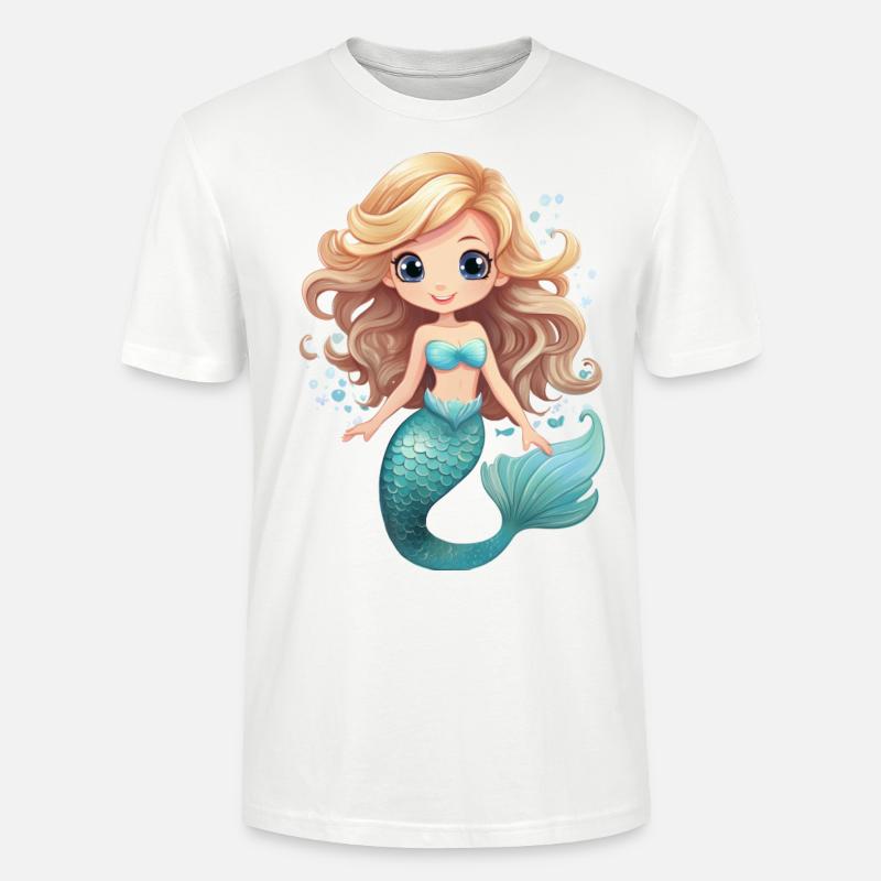 Meerjungfrau oder Nixe - Stanley/Stella Unisex Bio-T-Shirt CRAFTER - Weiß