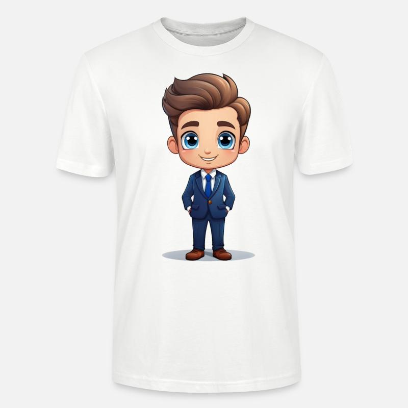 Geschäftsmann oder Businessmann - Stanley/Stella Unisex Bio-T-Shirt CRAFTER - Weiß