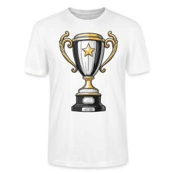 Cup for the winner - Stanley/Stella CRAFTER Unisex Organic T-Shirt - white - Front - Alina (178cm) & Michal (187cm)