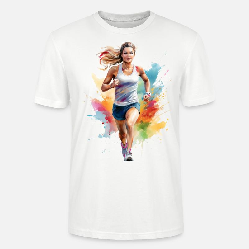 Jogger or runner - Stanley/Stella CRAFTER Unisex Organic T-Shirt - white