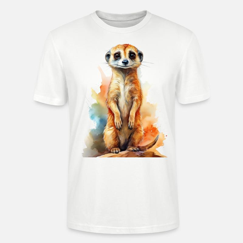 Erdmännchen - Stanley/Stella Unisex Bio-T-Shirt CRAFTER - Weiß