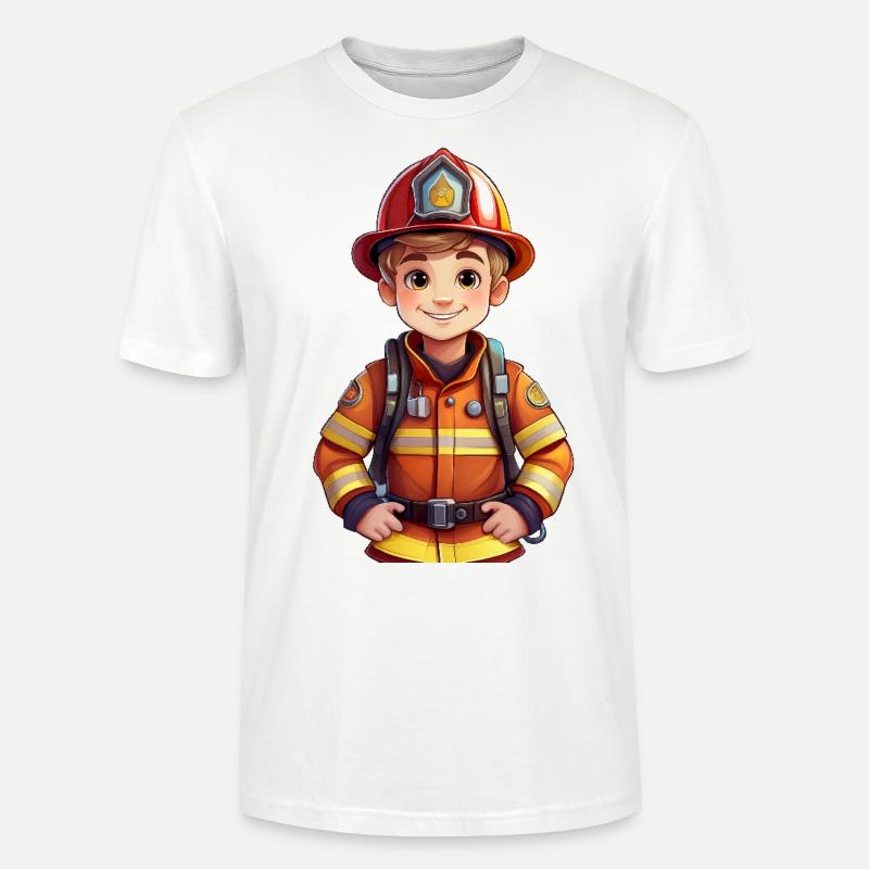 Feuerwehrmann - Stanley/Stella Unisex Bio-T-Shirt CRAFTER - Weiß