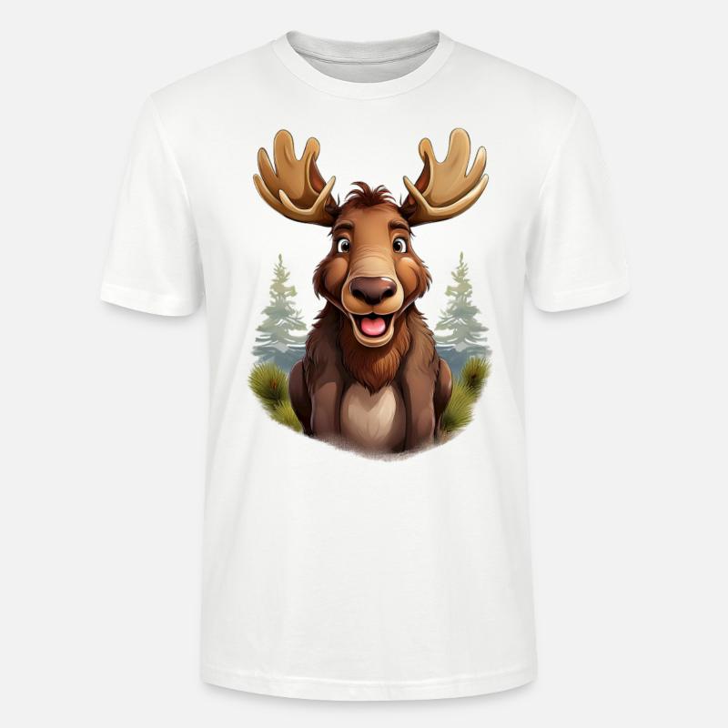 Elch - Stanley/Stella Unisex Bio-T-Shirt CRAFTER - Weiß