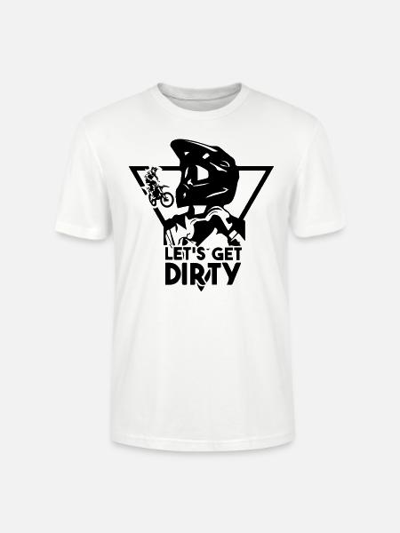Dirt bike - Stanley/Stella CRAFTER Unisex Organic T-Shirt - white
