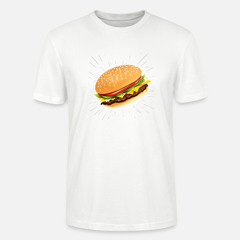 Cheeseburger - Stanley/Stella Unisex Bio-T-Shirt CRAFTER - Weiß
