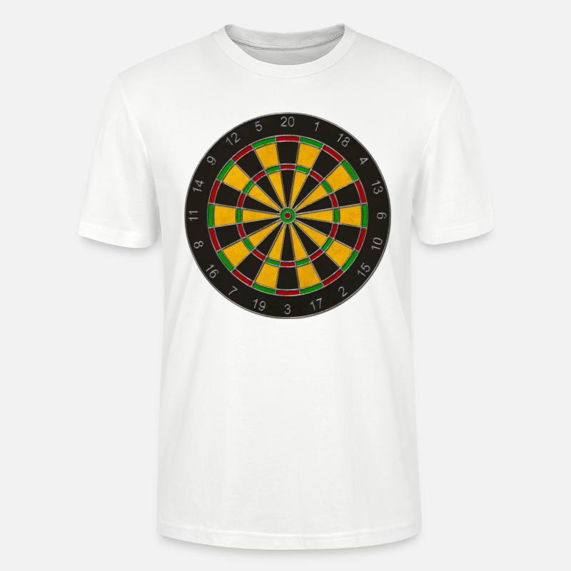 Jeu de fléchettes / cible - T-shirt bio CRAFTER Stanley Stella Unisexe - blanc