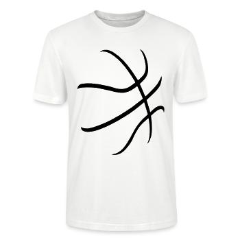 basketball - T-shirt bio CRAFTER Stanley Stella Unisexe - blanc - Devant - Alina (178cm) & Michal (187cm)