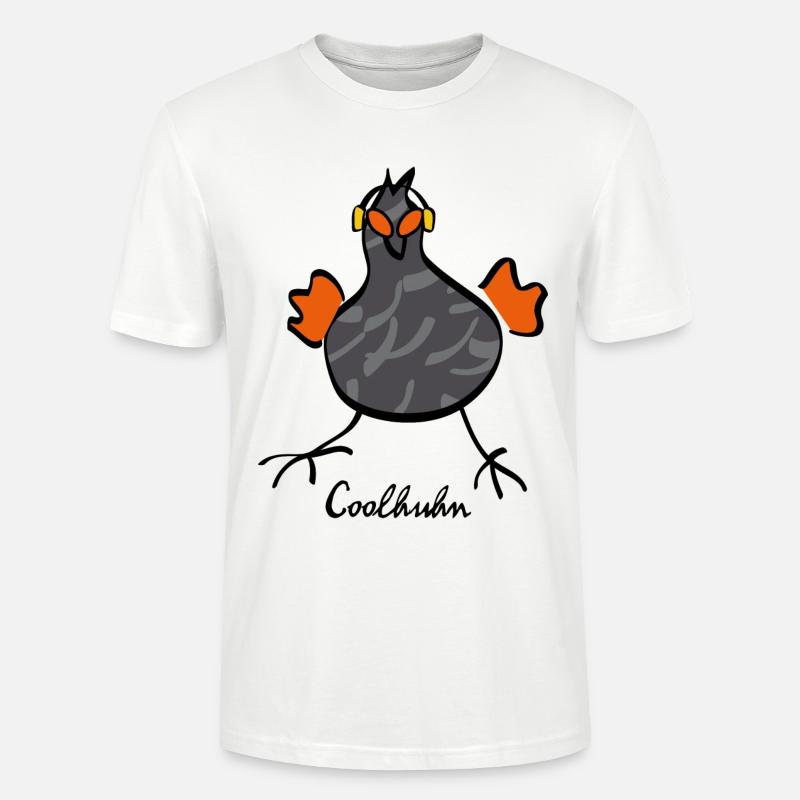 RIKELS Das Cool-Huhn 2026 - Stanley/Stella Unisex Bio-T-Shirt CRAFTER - Weiß