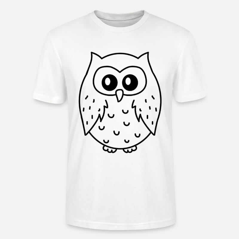 Eulen - Stanley/Stella Unisex Bio-T-Shirt CRAFTER - Weiß