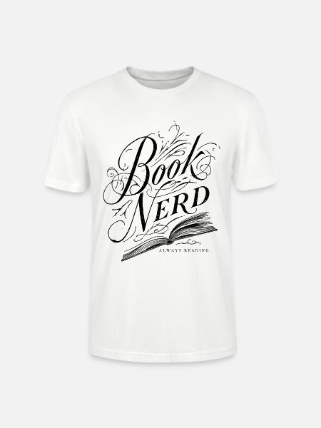 Book nerd - Stanley/Stella Unisex Bio-T-Shirt CRAFTER - Weiß