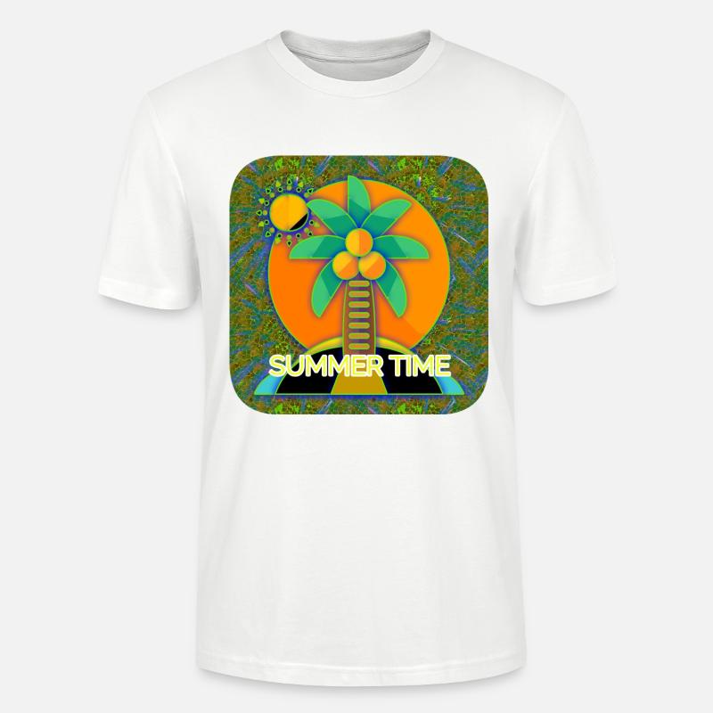 Heure d’été - Club WoW - T-shirt bio CRAFTER Stanley Stella Unisexe - blanc