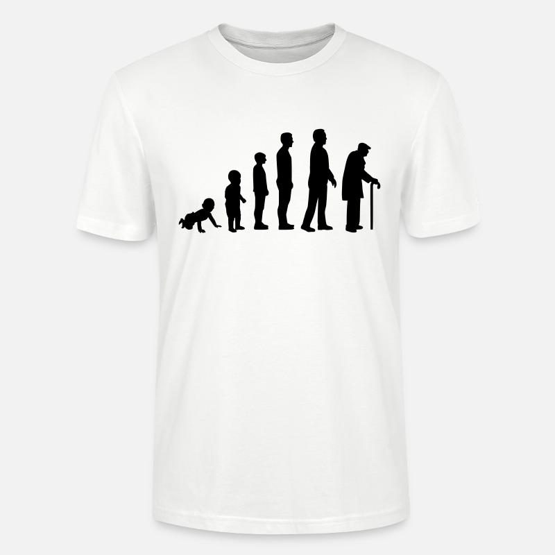 Évolution Retraité - T-shirt bio CRAFTER Stanley Stella Unisexe - blanc