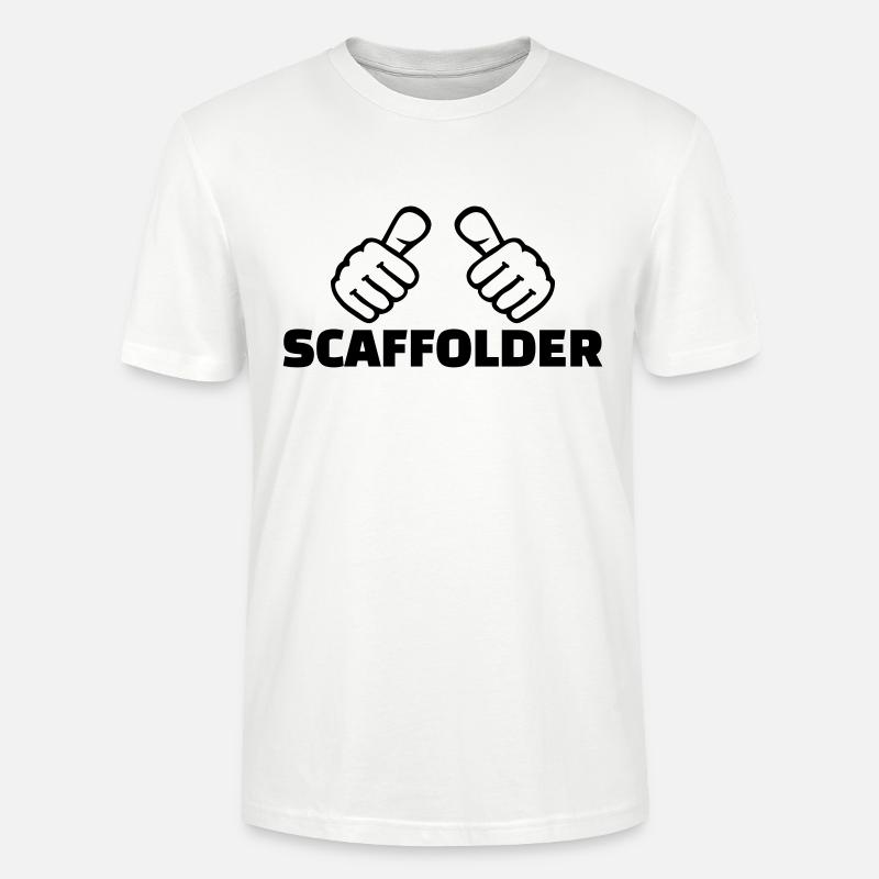 Scaffolder - T-shirt bio CRAFTER Stanley Stella Unisexe - blanc