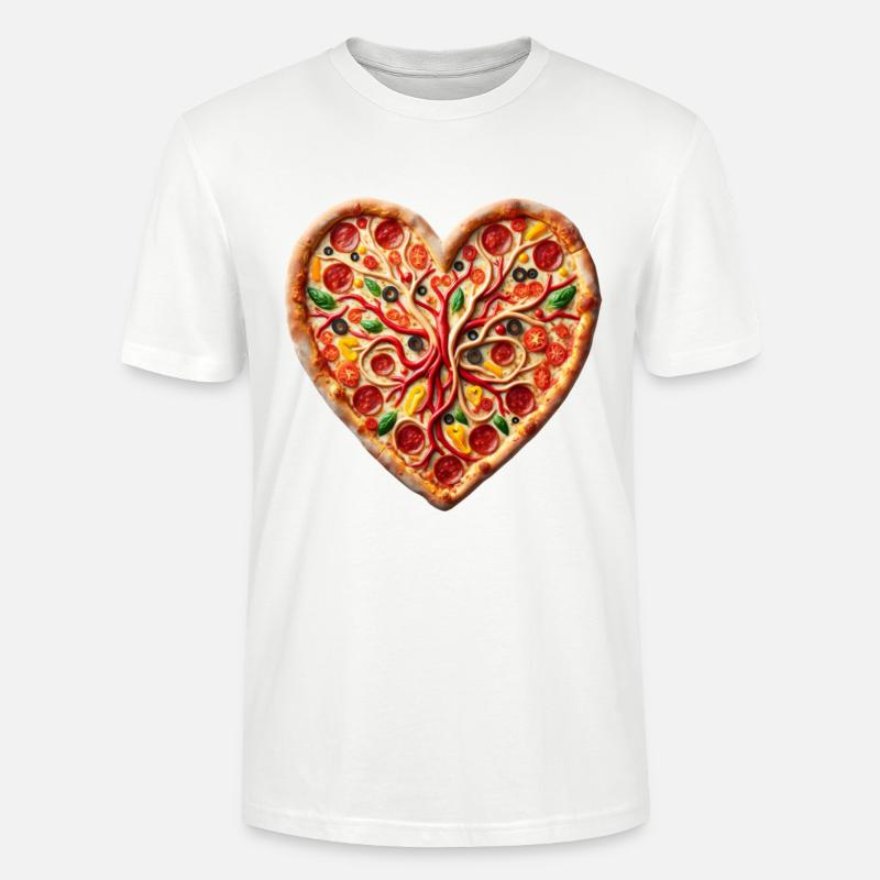 Heartfelt Pizza CHD Support - Stanley/Stella Unisex Bio-T-Shirt CRAFTER - Weiß