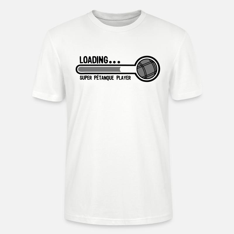 petanque boule loading super player1 - T-shirt bio CRAFTER Stanley Stella Unisexe - blanc