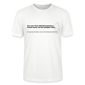 Murphy Butterbrot - Stanley/Stella Unisex Bio-T-Shirt CRAFTER - Weiß - Vorne - Alina (178cm) & Michal (187cm)