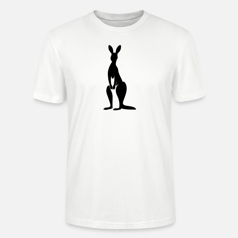 Känguru - Stanley/Stella Unisex Bio-T-Shirt CRAFTER - Weiß