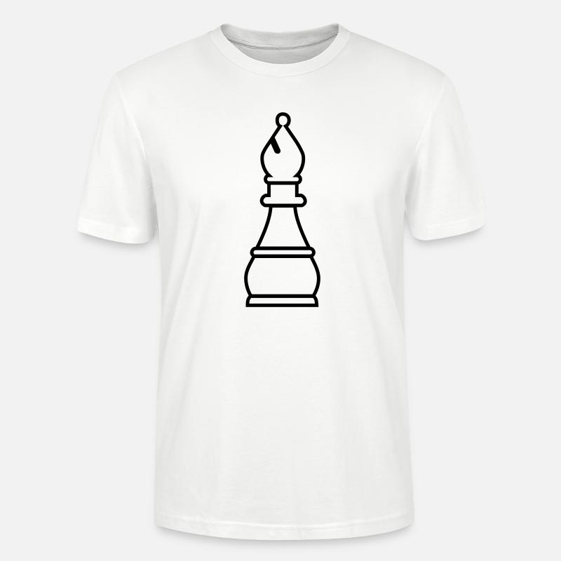 Schach Läufer - Stanley/Stella Unisex Bio-T-Shirt CRAFTER - Weiß