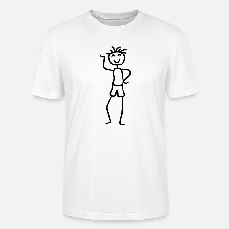 Glücklicher cooler Junge - Stanley/Stella Unisex Bio-T-Shirt CRAFTER - Weiß