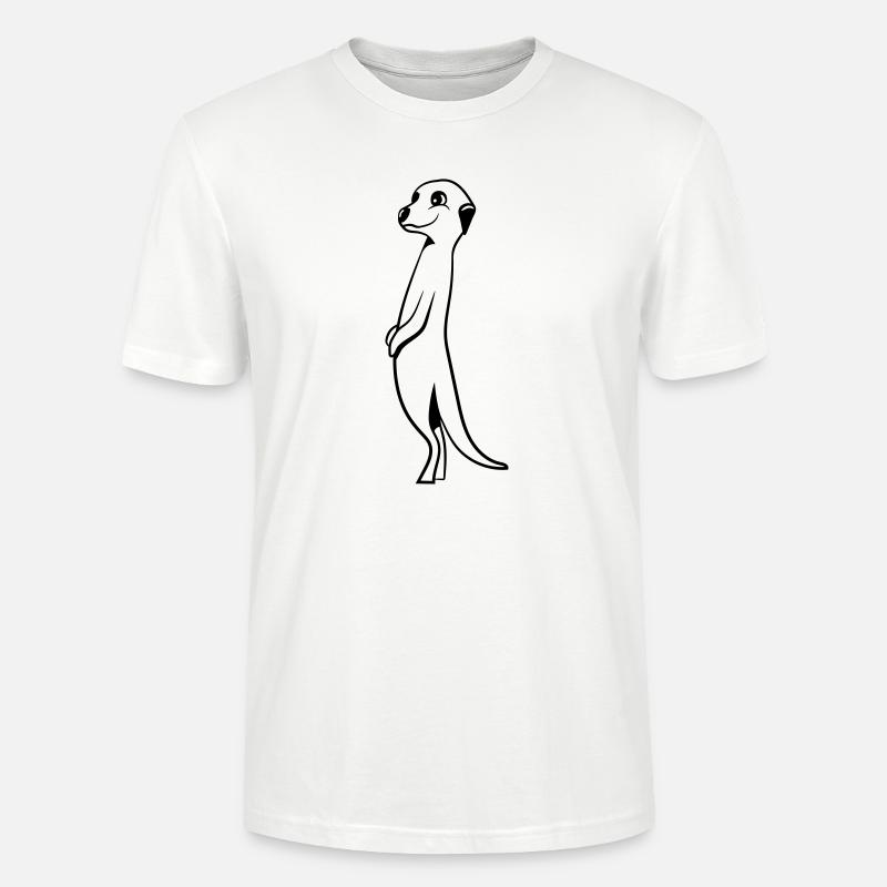 Suricates doux drôle - T-shirt bio CRAFTER Stanley Stella Unisexe - blanc
