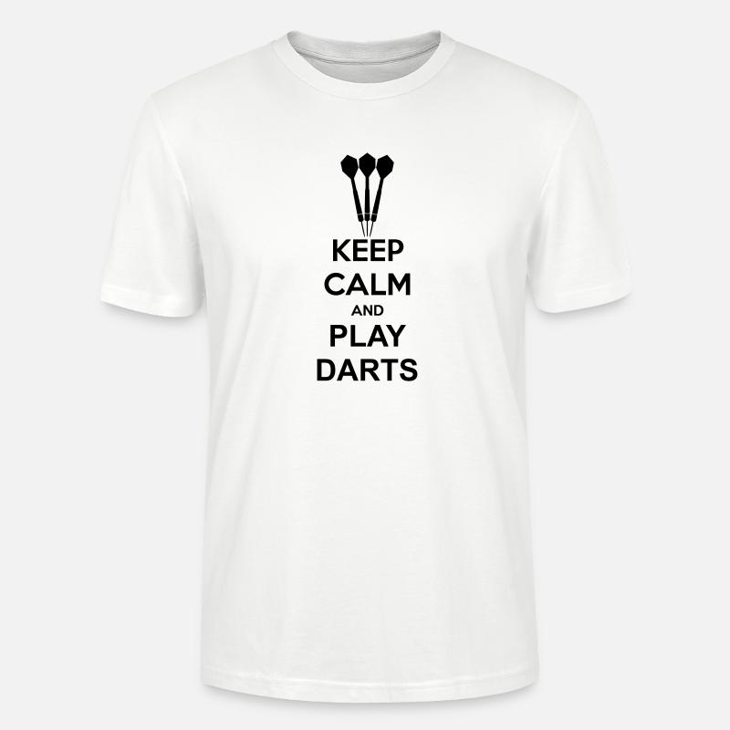 Keep Calm And Play Darts - Stanley/Stella Unisex Bio-T-Shirt CRAFTER - Weiß