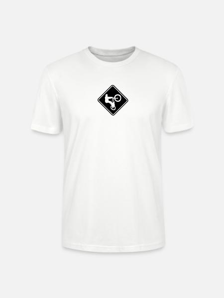 BMX Roadsign - Stanley/Stella CRAFTER Unisex Organic T-Shirt - white