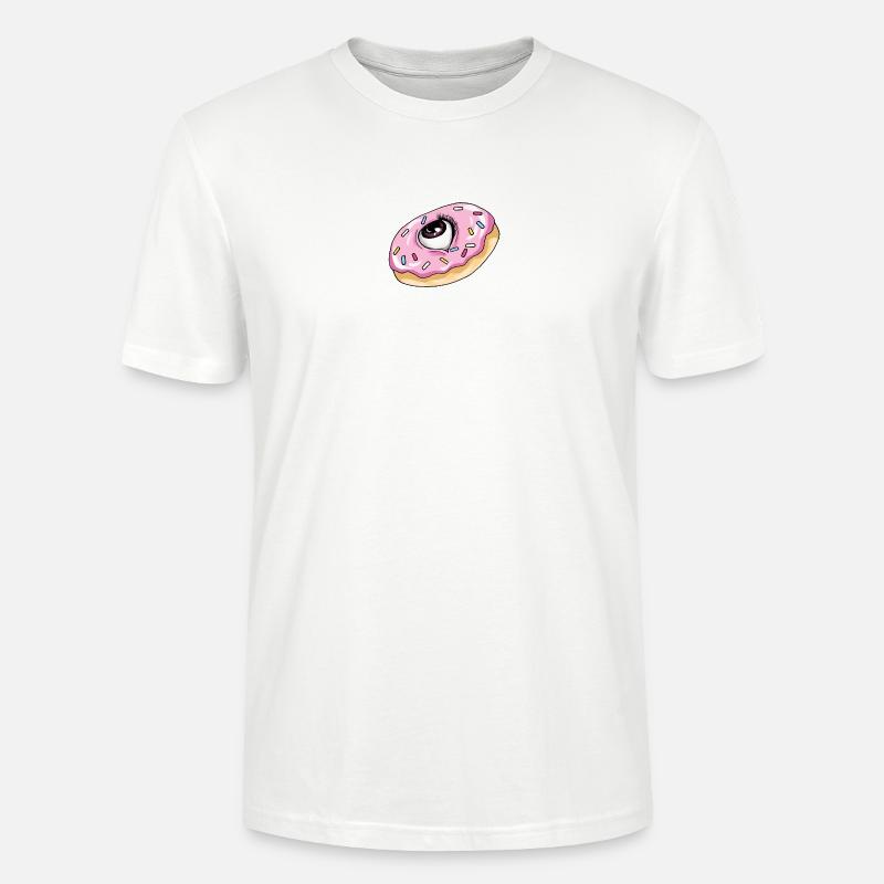 Oeil de beignet - T-shirt bio CRAFTER Stanley Stella Unisexe - blanc