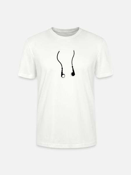 des écouteurs - T-shirt bio CRAFTER Stanley Stella Unisexe - blanc