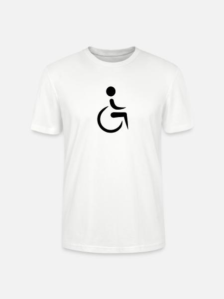 Rollstuhl - Stanley/Stella Unisex Bio-T-Shirt CRAFTER - Weiß