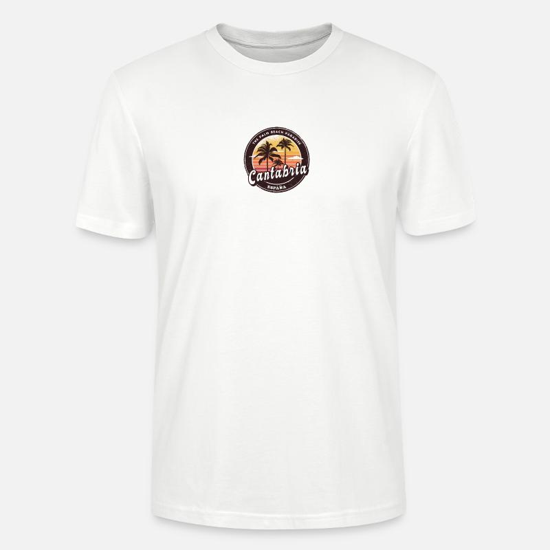 Kantabrien Spanien Strand Design - Stanley/Stella Unisex Bio-T-Shirt CRAFTER - Weiß