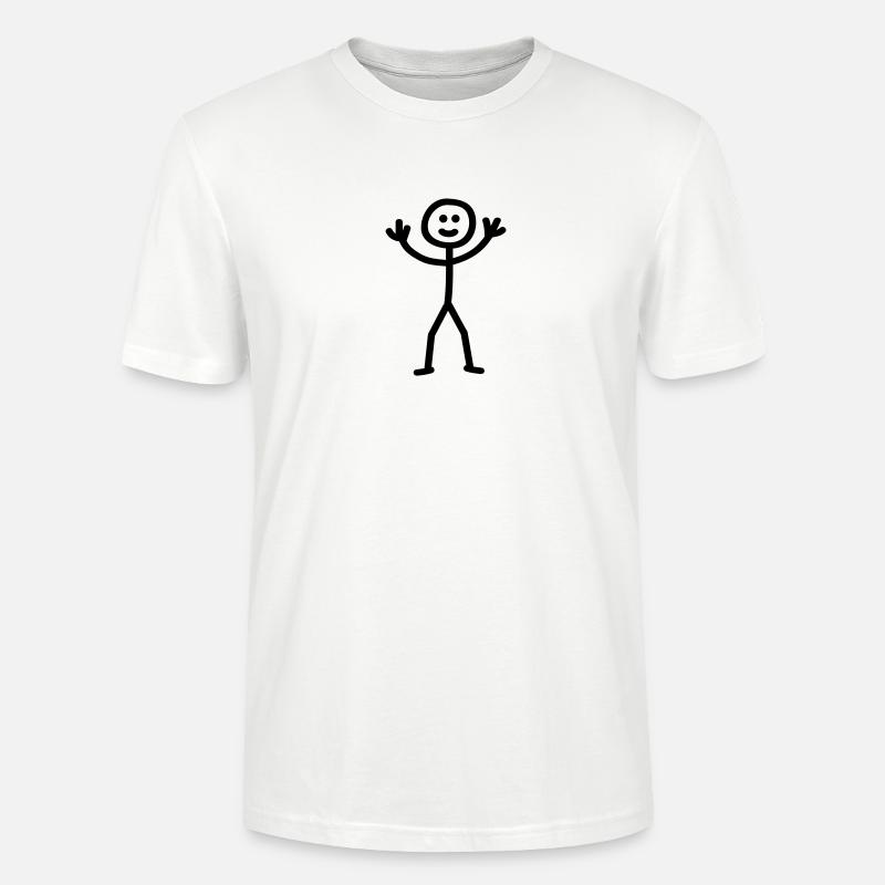 stick_figure - Stanley/Stella Unisex Bio-T-Shirt CRAFTER - Weiß
