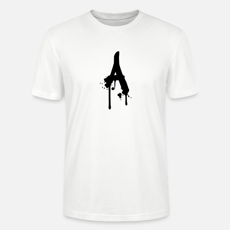 Un graffiti gouttes Farbklex spray - T-shirt bio CRAFTER Stanley Stella Unisexe - blanc